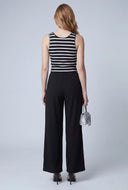 Sleeveless Tie Waist Jumpsuit