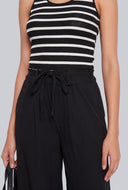 Sleeveless Tie Waist Jumpsuit