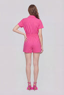 Short Sleeve Utility Romper