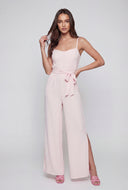 Sweetheart Slit Wide-Leg Jumpsuit
