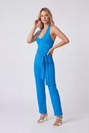 Tie Front Halter Jumpsuit