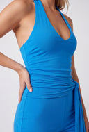 Tie Front Halter Jumpsuit