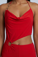 Asymmetrical Cutout Jumpsuit