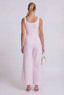 Striped Tank Wide-Leg Jumpsuit