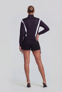 Isabelle Contrast Knit Track Jacket