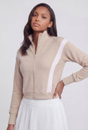 Isabelle Contrast Knit Track Jacket