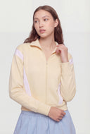 Isabelle Contrast Knit Track Jacket