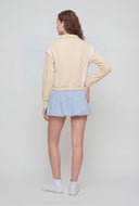 Isabelle Contrast Knit Track Jacket