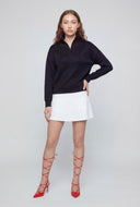 Quarter Zip Mock Neck Pullover Sweatshirt