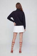 Quarter Zip Mock Neck Pullover Sweatshirt