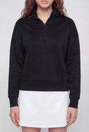 Quarter Zip Mock Neck Pullover Sweatshirt