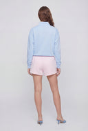 Quarter Zip Mock Neck Pullover Sweatshirt
