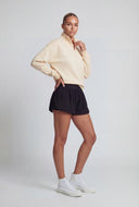 Quarter Zip Mock Neck Pullover Sweatshirt