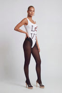 Love Graphic Scoop Neck Bodysuit