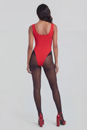 Love Graphic Scoop Neck Bodysuit