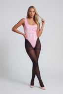 Love Graphic Scoop Neck Bodysuit