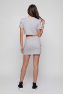 Skylar Toggle Drawstring Hem Crop Top