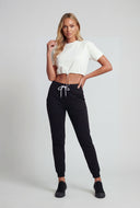 Skylar Toggle Drawstring Hem Crop Top