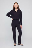 Textured Long Sleeve Button-Front Shirt