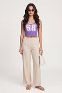 Contrast Halter Top