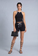 Brynleigh Contrast Trim Halter Top