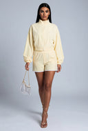 Galilea High Waist Contrast Shorts