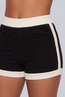 Contrast High Waist Shorts
