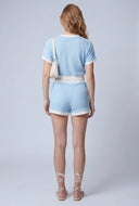 Contrast High Waist Shorts