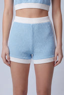 Contrast High Waist Shorts