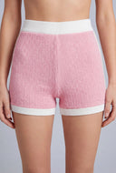 Contrast High Waist Shorts