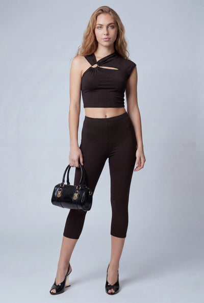 High Waist Skinny Capris