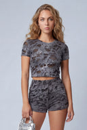 Distressed Crop Top
