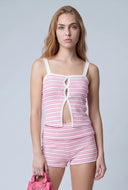 Jayleen Striped Flyaway Top