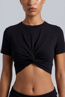 Twist Hem Crop Top