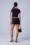 High Waist Drawstring Shorts