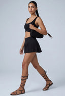 Shirred Front Crop Top