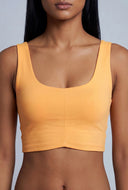 Shirred Front Crop Top