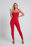 Scoop Neck Sleeveless Catsuit