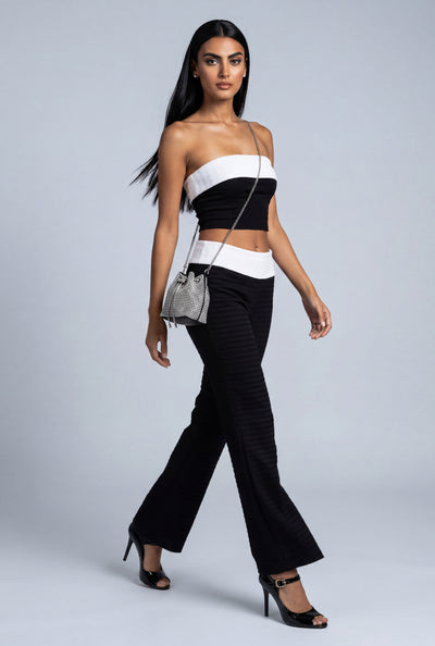 Barbara Contrast Flare Pants
