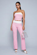 Barbara Contrast Flare Pants