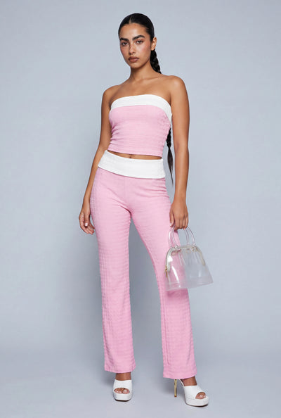 Barbara Contrast Flare Pants