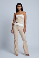 Barbara Contrast Flare Pants