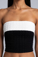 Barbara Contrast Crop Top