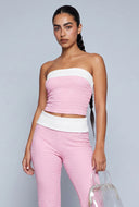 Barbara Contrast Crop Top