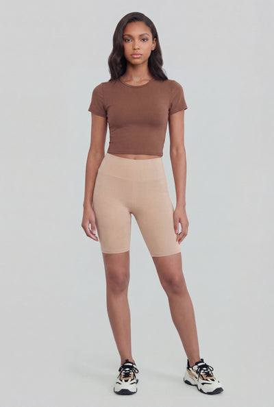 High Waist Biker Shorts