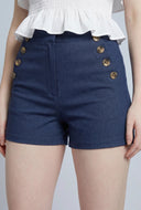 Zip Back Sailor Shorts