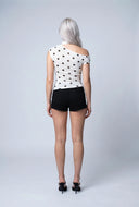 Belted Front Denim Shorts