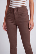Mid-Rise Stretch Twill Pants