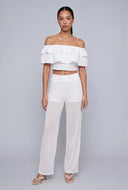 Mesh Wide Leg Pants