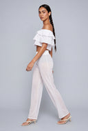 Mesh Wide Leg Pants